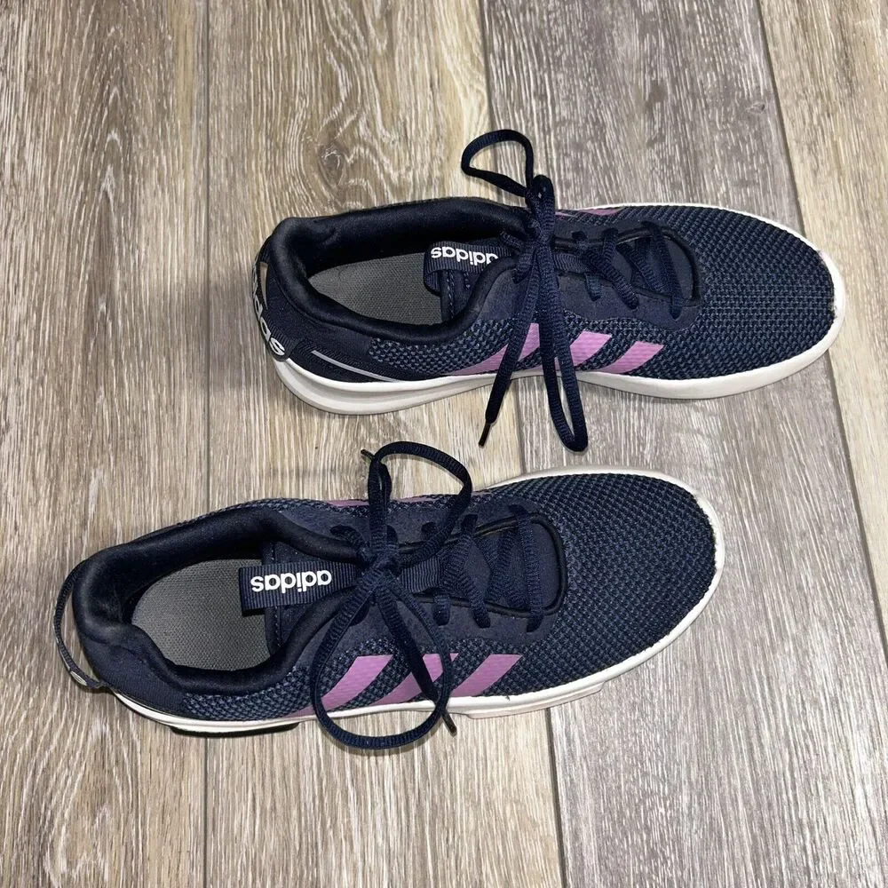 Adidas Racer Tr 2.0 Youth US Size 5.5 Blue Purple Sneaker Shoes FX7273